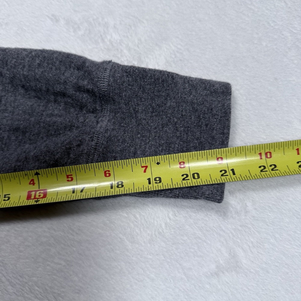 LL Bean Henley Shirt Men Large Gray Outer Layer River Driver Wool Blend Thermal - Picture 8 of 8